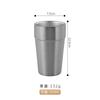 Vaso de agua de acero inoxidable 304 estilo coreano restaurante vaso de té aislado de doble capa vaso de cerveza dorado para barbacoa vaso para leche vaso para bebidas