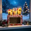 Venta Caliente Transfronteriza de Navidad Amazon Vela Electrónica LED Patrón de Árbol de Navidad Lámpara de Adorno Ambiental