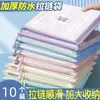 Bolsa de Arquivo Morandi Persistente Bolsa de Rede Transparente com Zíper Grande Capacidade A4 Impermeável Bolsa de Armazenamento Bolsa para Documentos e Informações