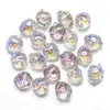 13 * 16MM furo horizontal morango cor mágica vidro cristal galvanizado contas acessórios para joias DIY brincos colar pulseira acessórios