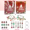 Calendario de Cuenta Regresiva de 10 Colores Nuevo de 24 Compartimentos Set de Cajas Sorpresa Accesorios para Pulseras de Cuentas DIY para Niños Venta Caliente Transfronteriza