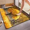 Alfombra Absorbente para Baño con Forma de Flor Tridimensional, Alfombra Suave de Tierra de Diatomeas de Secado Rápido, Alfombra para Cocina y Baño, Felpudo Antideslizante