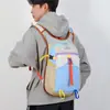 Mochila de Color Dopamina en Bloques de Color para Verano Bolsa Ligera para Viajes al Aire Libre Mochila de Senderismo y Montañismo Mochila de Ciclismo de Gran Capacidad