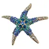 Fábrica de broches de estrella de mar de cristal rosa y diamante de alta gama, moda europea y coreana, venta al por mayor y al por menor directa, corsage, joyería de Yiwu