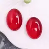 18*25mm Formato de Ovo Peça Oval de Vidro DIY Joia Anel Patch Acessório de Cabelo Presilha de Cabelo Capa de Celular Pequeno Acessório