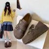 Outono 2026 Sapatos de Salto Interno com Fivela Retrô, Slip-Ons, Mocassins, Mules Estilo Old Money Feminino