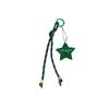 Nuevo creativo estilo miu color acrílico lentejuelas estrellas cordón de nailon cadena para teléfono móvil llavero colgante para bolso