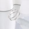 Anillo de diamantes estilo europeo y americano combinación tendencia de moda temperamento de lujo anillo de onda de doble latido suministro transfronterizo