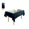 Atacado Toalha de Mesa de Filme de Alumínio Impressa Descartável Filme de Alumínio Impresso Monocromático Mesa de Trabalho Toalha de Mesa de Feriado Multicor Opcional Conjunto Completo