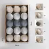 Popular Set de 6cm de Bolas Navideñas de Amazon Decoración de Escena Navideña DIY Decoración de Árbol de Navidad Bolas Envueltas en Tela