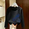 Camiseta de Algodón Puro de Manga Larga con Cuello Redondo para Niños, Primavera y Otoño, Tallas Medianas y Grandes para Niños, Holgada, Chico Guapo, Estampado de Dibujos Animados, Top Versátil t
