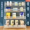 Estante de almacenamiento para snacks, para el hogar, para bebidas, frutas, estante de almacenamiento multicapa, estanterías de supermercado, mostrador de caja, estante de exhibición multifuncional