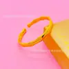 Transmisión en Vivo de Pulseras de Bambú Doradas Versátiles de Moda Tendencia, Superficie Lisa Pulseras de Bambú Simples Japonesas y Coreanas al por Mayor