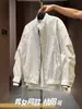 Jaqueta com Gola Alta da Marca Americana Tendência Novo Estilo Masculino Marca Tendência Design Simples Solta Casual Esportiva Versátil Moletom Masculino