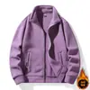 Nuevo Cárdigan Sudadera de Forro Polar para Hombre Pareja Otoño e Invierno Chaqueta de Forro Polar para Pareja Forro Polar Engrosado con Cuello Alto para Hombre y Mujer
