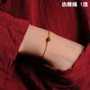 Pulsera de cinabrio crudo para hombres y mujeres DIY morado dorado tejida a mano 14K oro cuerda roja fina cuerda de mano moda simple