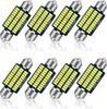 Luz de lectura LED de doble punta para coche, 31/36/39/41 mm, 3014, 36 SMD, luz de techo, luz trasera para caja de luces de coche