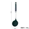 Espátula de silicona de grado alimenticio de acero inoxidable 304 resistente a altas temperaturas espátula para el hogar cuchara para sopa pala para freír con fugas grandes juego de cinco piezas para utensilios de cocina