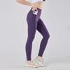 Pantalones de yoga para correr entrenamiento transfronterizo deportes fitness pantalones ropa ajustada levantamiento de glúteos melocotón cintura alta pantalones de yoga nude para mujer