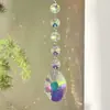 Atrapasol de Cristal Captador de Luz Solar Decoración Colgante DIY para Jardín Colgante de Iluminación con Cuentas Octagonales de Colores Arcoíris AB