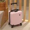 Personalização de Bagagem Comércio Exterior Mala de Bordo Companhia Aérea Spring and Autumn Mala de Rodinha Pequena para Viagem Mala Mini de 14 polegadas Atacado