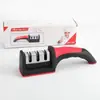 Amolador de Facas Multifuncional Doméstico Rápido, Pedra de Afiar, Gadget de Cozinha, Ferramenta Portátil de Três Estágios