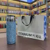 Taza Isotérmica de Titanio Puro para Uso Doméstico, Taza de Té para Coche para Hombres, Taza de Regalo de Gama Alta, Taza de Bolsillo Mini con Alto Valor Estético