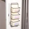 Prateleira de Armazenamento Lateral de Cama de Dormitório, Armazenamento de Guarda-Roupa, Bolsa Pendurada Multifuncional para Uso em Dormitório, Montado na Parede Atrás da Porta