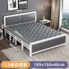 Cama plegable para uso individual o doble, cama para siestas en casa para adultos, cama individual duradera para viviendas de alquiler, cama plegable engrosada y reforzada