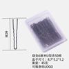 Clip en U de 6 cm color Castaño Dorado para AliExpress Amazon, en caja, para cabello recogido, horquilla para el cabello, pasador, clip de alambre