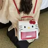 Mochila de gatito de dibujos animados linda con lazo, nueva bolsa de nicho para chicas que van al trabajo, mochila portátil para estudiantes, moderna