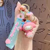 Llavero de Muñeca Sanrio de Dibujos Animados Lindos Creativo Kuromi Pareja Llavero Colgante para Coche Bolsos Venta al por Mayor