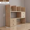 Estante de Livros de Madeira Maciça para Mesa Montada na Parede Vertical Multi-Camadas Rack de Armazenamento Mesa Armazenamento de Grande Capacidade Quarto Armário de Armazenamento Rack de Exibição