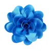 Flor de Tecido de Seda Brilhante 7cm Flor Artesanal Flor para DIY Acessórios de Roupa Sapatos Flor para Chapéu Flor para Faixa de Cabelo Material