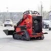 Mini Carregadeira Compacta de Esteira Resistente à Lama Demolição Interna Nivelamento de Jardim Skid Steer Multifuncional