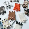 Exportado a Japón Posavasos Lindo de Fieltro de Lana de Animal Forma de Dibujo Animado Adorno de Escritorio Mantel Individual Pad Aislante Regalo de Navidad