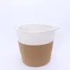 Fábrica tamanho fixo duplo marrom cremoso-branco sundries roupas sujas algodão corda cesta de armazenamento cesta de roupas sujas dobrável supermercado de comércio exterior