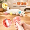 Juguete eléctrico para gatos, un gadget para entretener al gato de una persona perezosa, palo de juguete retráctil automático de un solo toque para gatos, juguete interactivo para gatos para aliviar el aburrimiento