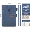 Caderno Estilo Fivela Cabeça de Veado A5 com Logo Personalizado, Caderno de Capa Dura para Negócios, Livro de Registro de Reuniões de Escritório Feito Sob Medida