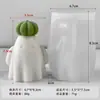 Velas Aromáticas Transfronteiriças DIY Cabeça de Abóbora Fantasma Decorações de Cera Aromática Fantasma Enfeites de Vela Aromática