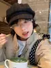 Chapéu Oitavado Lyocell Leve e Respirável da Vovó Chen Estilo Coreano, Boina Newsboy Versátil Retrô para Proteger do Sol