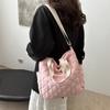 Bolsa de Hombro Nueva Otoño 2024 Estilo Coreano Bolso de Mano Tote para Mujer Gran Capacidad Casual Prisma Moda Casual Bolso Grande