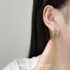 2026 Nuevos Pendientes Turquesa Populares, Accesorios para Orejas, Clips para Orejas, Estilo Chino Retro, Frescos, Naturales, Elegantes, Pendientes de Moda