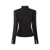 Ropa europea y americana transfronteriza para mujer ZA AliExpress popular de venta caliente chaqueta retro ajustada