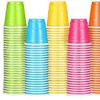 Copo de 2oz Duas Cores Boca Pequena Copo Colorido Descartável Plástico Colorido PP Copo para Festa de Aniversário Natal Formatura Temporada Jogo