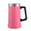 Taza de acero inoxidable con asa de 24 oz para exteriores, portátil, de gran capacidad, con aislamiento térmico, estilo brasileño