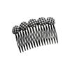 Nuevo Pinza para el Cabello con Flequillo de Pata de Gallo a Cuadros Blanco y Negro Peine para Peinar Hacia Atrás Cabeza Pinza para Cabello Roto Estilo Coreano Flequillo Versátil Elegante