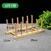 Estante de almacenamiento estante para platos de madera almacenamiento de cocina tazones platos vajilla escurridor soporte estante de soporte de madera maciza estante de almacenamiento para platos