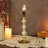 Portavelas Creativo de Madera Retro Base para Velas de Aromaterapia Francesa Escena de Cena de Cena de Cena Accesorios para Rodaje de Cine y Televisión