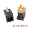 Conector de alimentación CC DC-012/015/ 017 conector CC 5.5*2.1MM macho y hembra conector de orificio redondo